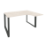 Стол эргономичный правый на О-образном м/к Onix O.MO-SA-3R 1380x1180x750 (Тиквуд Темный/Белый Металл)