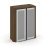 Шкаф средний широкий Corner COR.ST-2.4R (900x450x1231) (Гикори Песочный-Ваниль | Сатин)