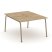 Рабочая станция 2 места ES.D.RS-2.2-LK (1180х1500х750) (Тиквуд Светлый/Металл Латте)