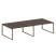 Рабочая станция Metal System Style БО.СМ-4.4 3200x1475x750 (Дуб Наварра/Серый металл)