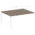 Проходной наборный элемент рабочей станции Metal System Style БА.ПРС-СП-2.5 1800x1475x750 (Дуб Наварра/Серый металл)