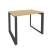 Стол рабочий на О-образном м/к Onix O.MO-SP-1.7 980x720x750 (Тиквуд Темный/Белый Металл)