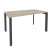 Стол рабочий на П-образном м/к Onix O.MP-SP-3.8 1380x800x750 (Тиквуд Темный/Белый Металл)