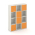 Стеллаж Locker Plus LK.K-006 1188x350x1593 (Дуб Аризона)