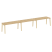 Рабочая станция на деревянных опорах Onix Wood OW.RS-3.4.7 4740x720x750 (Тиквуд Светлый/Дуб Темный)
