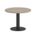 Стол журнальный круглый VR.SP-5-60.1G 600x600x450 (Серый/Белый Металл)