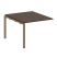 Проходной наборный элемент переговорного стола Metal System Style БП.ППРГ-1 1000x1235x750 (Дуб Наварра/Серый металл)