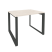 Стол рабочий на О-образном м/к Onix O.MO-SP-1.8 980x800x750 (Тиквуд Темный/Белый Металл)