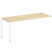 Проходной наборный элемент рабочей станции Metal System Style БП.ПРС-СП-1.5 1800x720x750 (Дуб Наварра/Серый металл)