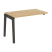 Наборный элемент рабочей станции на деревянных опорах Onix Wood OW.1.NRS-2.7 1180x720x750 (Тиквуд Светлый/Дуб Темный)