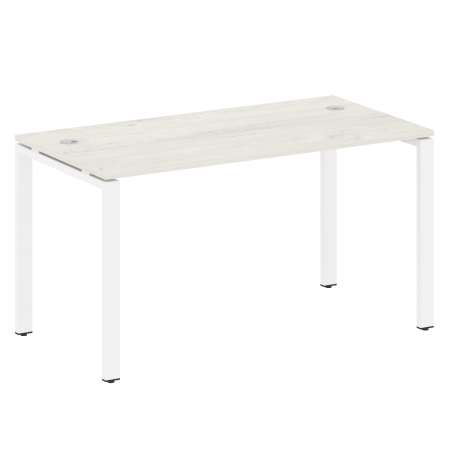 Стол письменный Metal System Style БП.СП-3 1400x720x750 (Дуб Наварра/Белый металл)