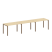 Рабочая станция на 3 раб. места Metal System Style БП.СМ-3.2 3600x720x750 (Дуб Наварра/Серый металл)