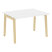 Стол переговорный на деревянных опорах Onix Wood OW.PRG-1.2 1180x980x750 (Тиквуд Светлый/Дуб Темный)