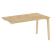 Стол-приставка к опорным элементам на деревянных опорах Onix Wood OW.SPR-3.8 1380x800x750 (Тиквуд Светлый/Дуб Темный)