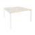 Рабочая станция на П-образном м/к Onix O.MP-D.RS-2.3.7 1380x1475x750 (Тиквуд Темный/Белый Металл)