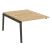 Наборный элемент рабочей станции на деревянных опорах Onix Wood OW.2.NRS-2.8 1180x1635x750 (Тиквуд Светлый/Дуб Темный)