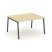 Стол переговорный SN-4A.SPRG-033.3 (1380х1180х750) (Тиквуд Светлый/Металл Антрацит)