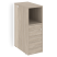 Тумба с подсветкой 5 ящиков TIP-ON, проходная  средняя Onix O.R-TV-5TIP.S 436x767x1185 (Тиквуд Светлый)