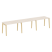 Рабочая станция на деревянных опорах Onix Wood OW.RS-3.2.7 3540x720x750 (Тиквуд Светлый/Дуб Темный)