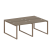 Рабочая станция Metal System Style БО.СМ-4.1 2000x1475x750 (Дуб Наварра/Серый металл)