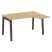 Стол эргономичный правый на деревянных опорах Onix Wood OW.SA-3R 1380x1180x750 (Тиквуд Светлый/Дуб Темный)