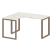 Стол криволинейный левый Metal System Style БО.СА-3 Л 1400x1200x750 (Дуб Наварра/Серый металл)