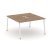 Рабочая станция 2-х сторонняя SN-4A.DRS-001 (980х1232х750) (Тиквуд Светлый/Металл Антрацит)