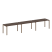 Рабочая станция на 3 раб. места Metal System Style БП.СМ-3.3 4200x720x750 (Дуб Наварра/Серый металл)