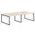 Конференц-стол Xten-Q Антрацит XQSCT 2714 2720x1406x750 (Бук тиара)