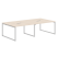 Конференц-стол Xten-Q Серебро XQSCT 2714 2720x1406x750 (Легно темный)