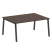 Стол для переговоров (1 столешница) на А-образном м/к Metal System Style БА.ПРГ-1.4 1600x1235x750 (Дуб наварра/Серый металл)