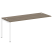 Проходной наборный элемент рабочей станции Metal System Style БП.ПРС-СП-1.5 1800x720x750 (Дуб Наварра/Серый металл)