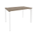 Стол рабочий на П-образном м/к Onix O.MP-SP-2.7 1180x720x750 (Тиквуд Темный/Белый Металл)