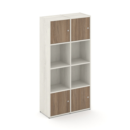 Стеллаж Locker Plus LK.K-005 798x350x1593 (Дуб Наварра | Дуб Аризона)