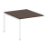 Проходной наборный элемент переговорного стола Metal System Style БП.ППРГ-1 1000x1235x750 (Дуб Наварра/Серый металл)