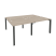 Рабочая станция на П-образном м/к Onix O.MP-D.RS-4.1.8 1960x1635x750 (Тиквуд Темный/Белый Металл)