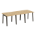 Стол переговорный на деревянных опорах Onix Wood OW.PRG-3.0 2340x980x750 (Тиквуд Светлый/Дуб Темный)