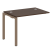 Проходной наборный элемент рабочей станции Metal System Style БП.ПРС-СП-1.1 1000x720x750 (Дуб Наварра/Серый металл)