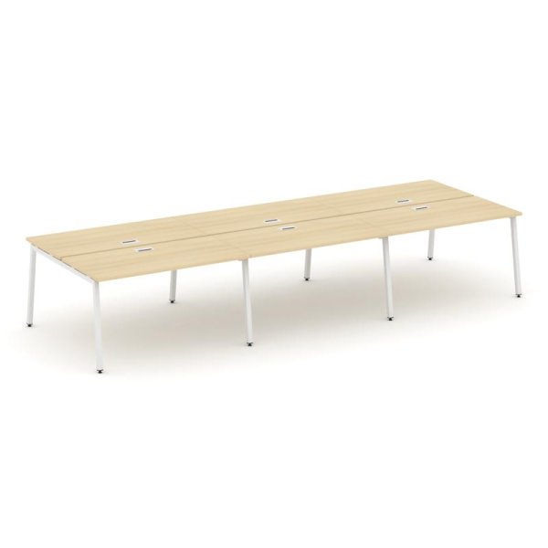 Рабочая станция 2-х сторонняя SN-4A.DRS-061 (2940х1232х750) (Акация Лорка/Металл Белый)