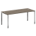 Стол рабочий руководителя на П-обр. м/к БП.СРР-5.8 1800x800x750 (Вяз Благородный/Нерж. Сталь)