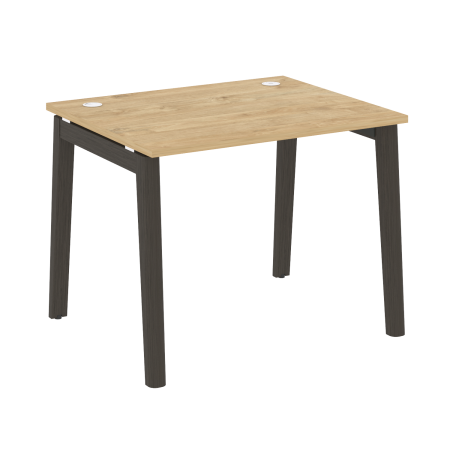 Стол рабочий на деревянных опорах Onix Wood OW.SP-1.8 980x800x750 (Тиквуд Светлый/Дуб Темный)