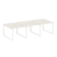 Переговорный стол 3 столешницы Metal System Style БО.ПРГ-3.1 3000x1235x750 (Дуб Наварра/Серый металл)