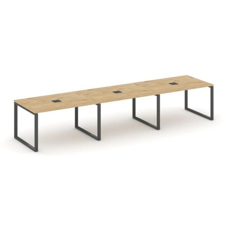 Стол переговорный SN-6O.SPRG-023 (4410х980х750) (Тиквуд Светлый/Металл Антрацит)