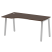 Стол криволинейный левый Metal System Style БА.СА-1 Л 1600x900x750 (Дуб Наварра/Серый металл)