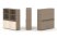 Тумба двойная + высокая надставка ES.NB.2V-4 (1500х410х1520) (Латте/Тиквуд Светлый)