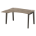 Стол эргономичный левый на деревянных опорах Onix Wood OW.SA-3L 1380x1180x750 (Тиквуд Светлый/Дуб Темный)