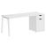 Стол письменный VR.SP-3-178.1.A 1780x720x750 (Серый/Белый Металл)