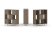 Набор стеллажа 1 сторонний, 3 яруса SN.NS-331 (1121х400х1248) (Белый/Тиквуд Светлый/Металл Антрацит)