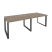 Стол переговорный Onix O.MO-PRG-2.2 2360x980x750 (Тиквуд Темный/Белый Металл)
