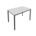 Стол письменный на металлокаркасе Slim С.СП-4 1180x720x750 (Серый/Антрацит металл)